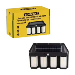 ARANDELA DE PAREDE SOLAR COM FILAMENTO BOMVINK BOM-4206