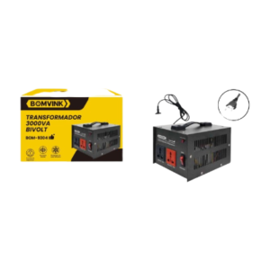 TRANSFORMADOR 3000VA BIVOLT BOMVINK BOM-9304