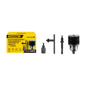 KIT DE ADAPTADORES PARA MANDRIL E FURADEIRA DE IMPACTO-4 PEÇAS BOMVINK BOM-5026