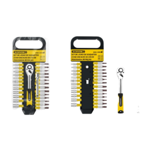 KIT DE JOGO DE SOQUETES COM ENCAIXE DE 1/4-28 PCS BOMVINK BOM-3209