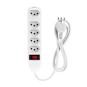 RÉGUA EXTENSÃO 5 TOMADAS 2M B-TEK BM-8687